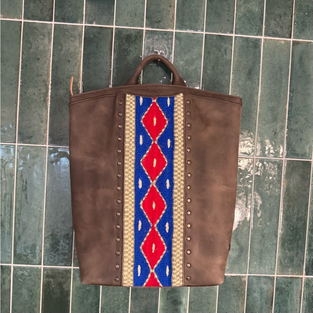 Lanita Backpack Gaucho Gray Blue Diamond - Love41 / Saddleback
